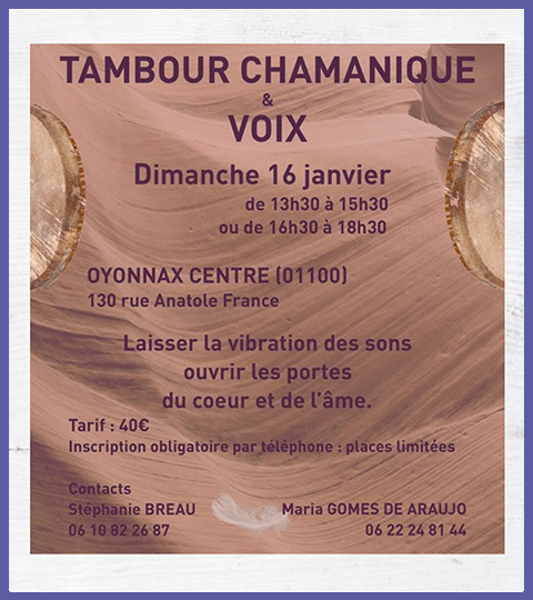 Atelier Tambour Et Voix – NATUREL ET AUTRES